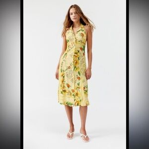 Urban Outfitters Willow Floral Fruit Midi Dress